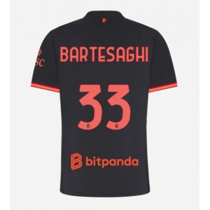 AC Milan Davide Bartesaghi #33 Jalkapallovaatteet Naisten Kolmaspaita 2026-27 Lyhythihainen